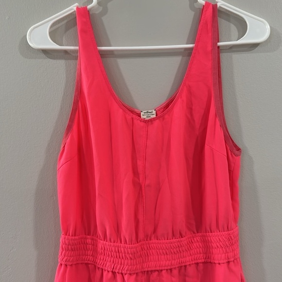 ARITZIA Wilfred hot pink mini casual pullover summer dress - Picture 2 of 5